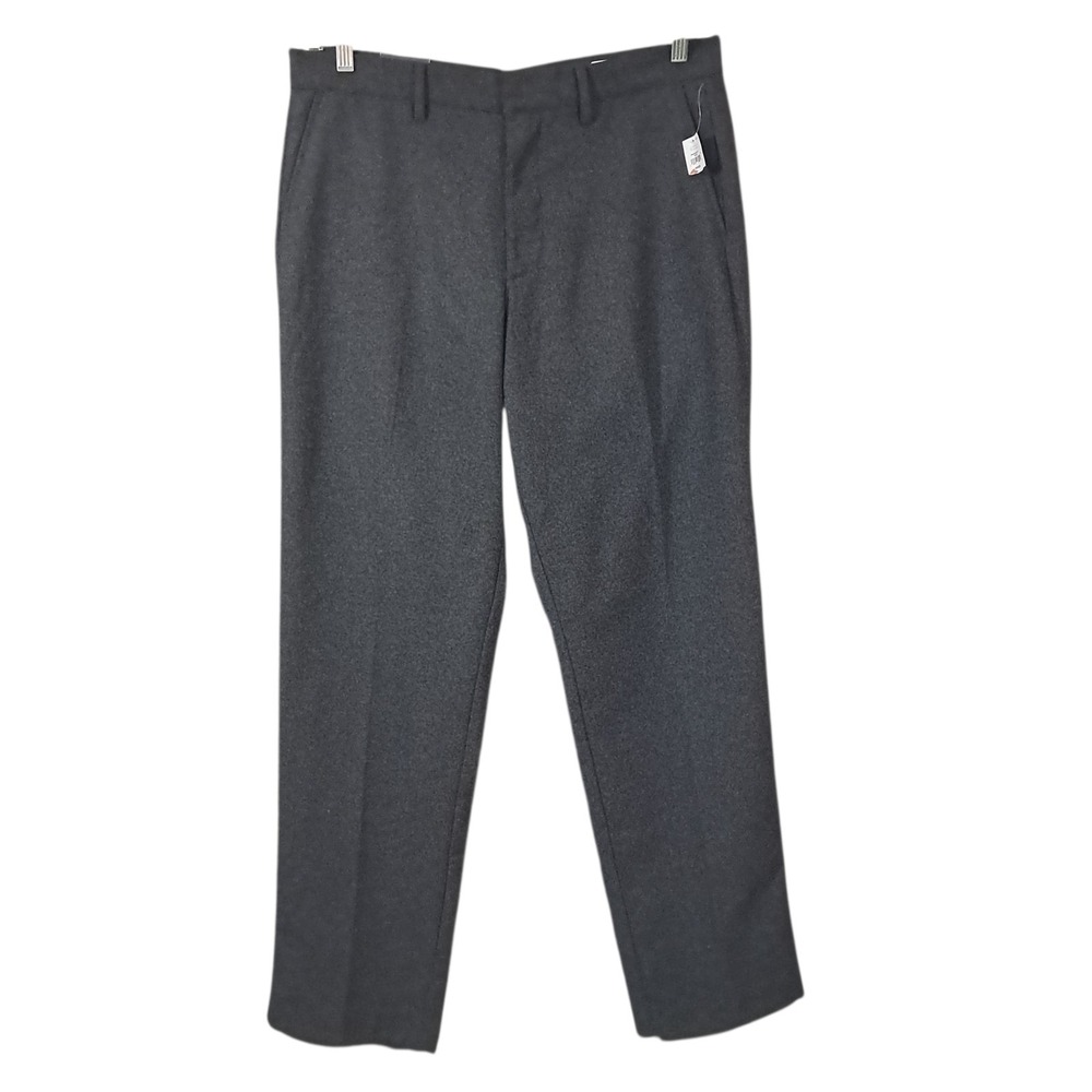 Gap 365 Wool Blend Trouser‎ Grey Pants Straight Fit Career Office Soft 34 x 32